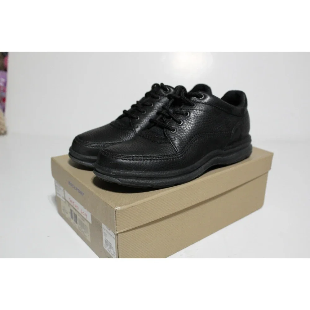 Rockport World Tour Classic WWT18 Womens 9 M Sneaker Black Lace Up Walking Shoes